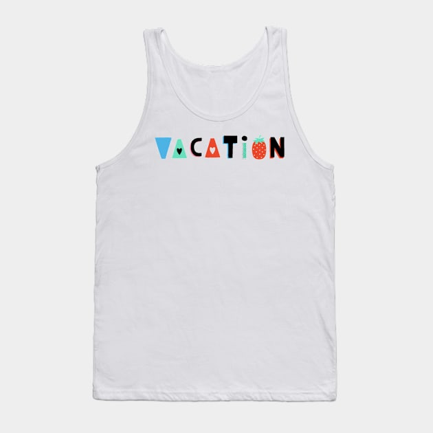 VACATION BEACH DESIGN Tank Top by Trio Store